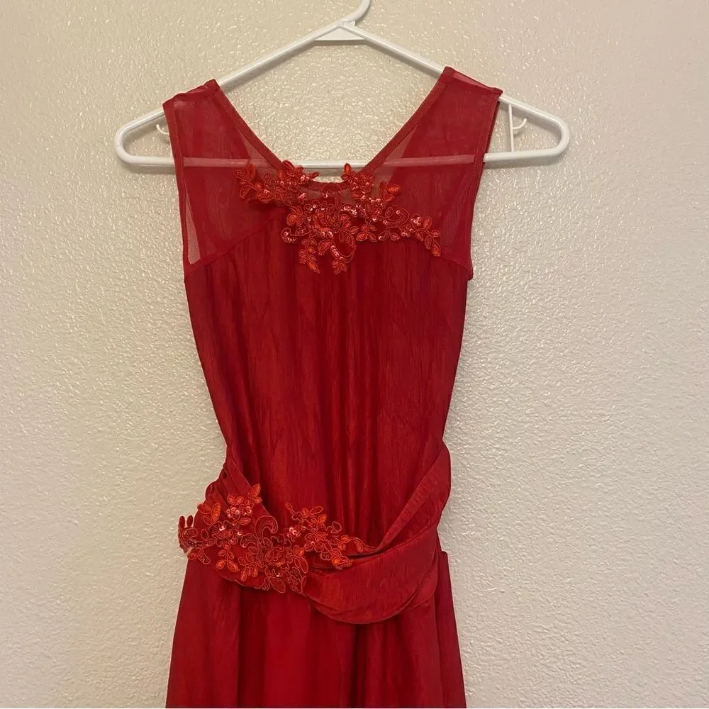 Red Dance costume 20609 We Both Know lyrical embellished MA-Medium adult